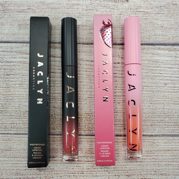 (2 Pack) Jaclyn Cosmetics Poutspoken Liquid Lipstick Sugared & In Control - Picture 3 of 3